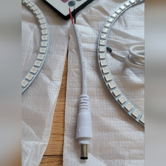 Universal 7" LED Angel Eyes Halo Rings for Jeep Wrangler JK - Picture 4 of 9